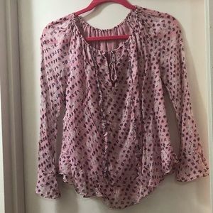 Floral Print Silk Shirt